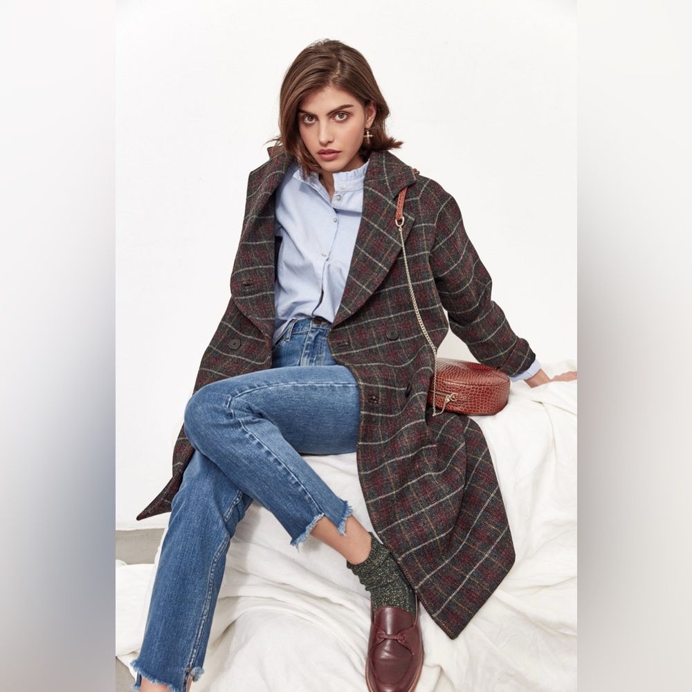 Balzac Paris Plaided Checked Coat